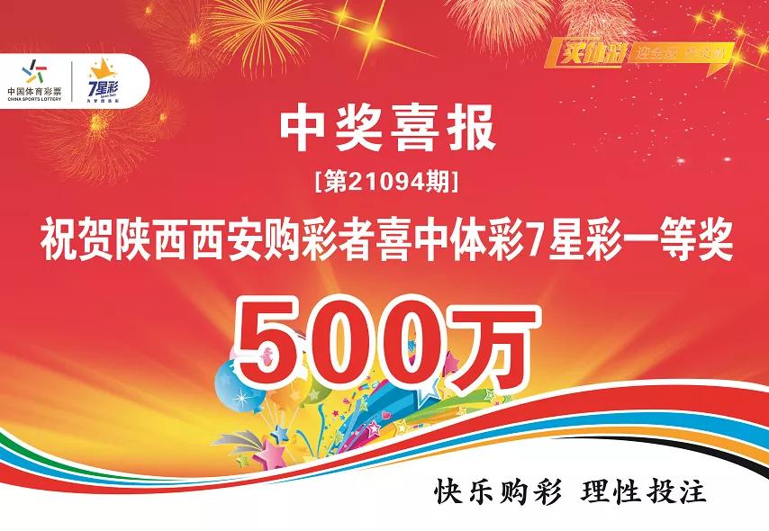 七星彩第21094期开奖结果揭晓，幸运数字照亮梦想之路